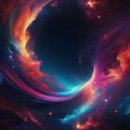 Aesthetic Space Background Wonders of the Universe in a Captivating Way wallpaper splash art, vibrant colors, intricate patterns