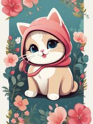 cute kitty cartoon wallpaper  ,mobile iphone background wallpaper