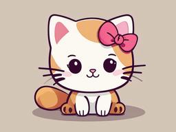 Cute Kawaii Cat Wallpaper - Cats with kawaii features  ,desktop background wallpaper