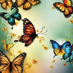 Butterfly Background Wallpaper - butterfly wala background  