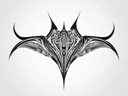 Manta Ray Tribal Tattoo,a tribal-style tattoo featuring the magnificent manta ray, symbolizing power and elegance. , tattoo design, white clean background