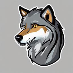 Wolf clipart - cartoon wolf character  clipart