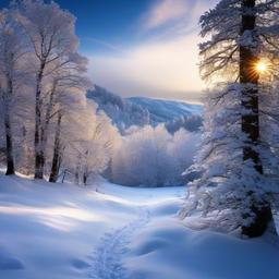 Snow Background Wallpaper - snowy landscape wallpaper  