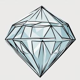 Diamond clipart - diamond shapes in geometry  vector clipart