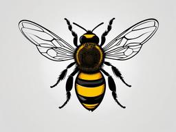 tiny bee tattoo  vector tattoo design