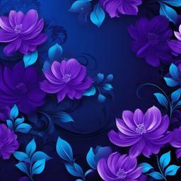 Purple Background Wallpaper - blue and purple floral background  