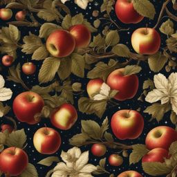 Apple Harvest on a Space Farm Fall Space Wallpaper intricate details, patterns, wallpaper photo