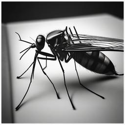 sketch of a mosquito  minimal rough sketch scribbles,doodles,black and white