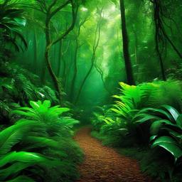 Forest Background Wallpaper - tropical rain forest background  
