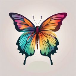 Butterfly clipart - Delicate insect with colorful wings fluttering, ,color clipart vector style