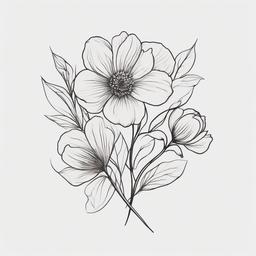 Birth Month Flower Tattoo