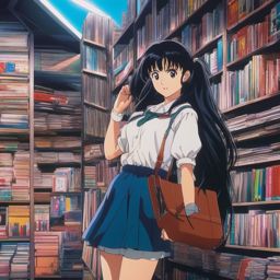 Against a backdrop of VHS nostalgia, an ambitious girl aspires to become the next anime sensation, navigating the challenges of the industry.  1990s anime style