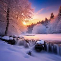 Winter background wallpaper - free wallpaper for computer winter scenes  