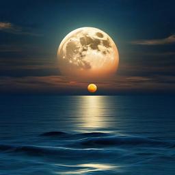 Ocean Background Wallpaper - moon and sea background  