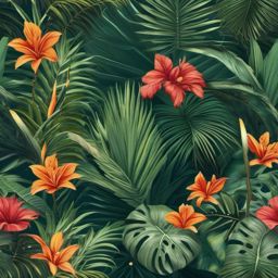 Tropical Island Zoom Background intricate details, patterns, wallpaper photo