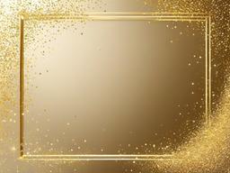 Gold Glitter Frame Transparent Background  