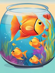 fishbowl clipart - home to colorful swimming fish. 