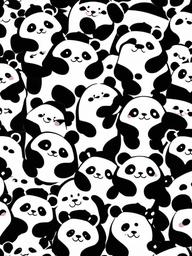 cute kawaii panda wallpaper  ,mobile iphone background wallpaper