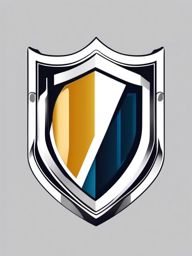 Shield Security  minimalist design, white background, professional color logo vector art