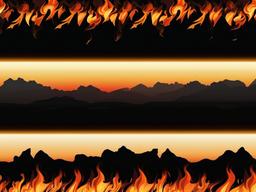 Fire Wallpaper - Flickering flames against a dark background  sunset background