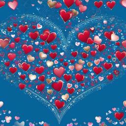 Heart Background Wallpaper - blue background heart  