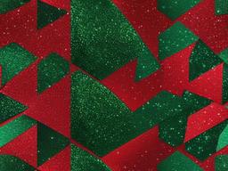 Red And Green Glitter Background  