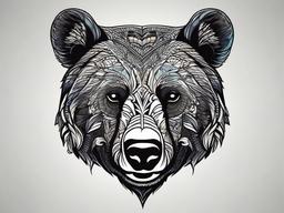 black bear tattoo photos  simple vector color tattoo