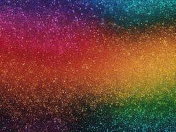 Rainbow Ombre Glitter Background  