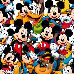 Mickey Mouse clipart - Mickey Mouse with animated friends  