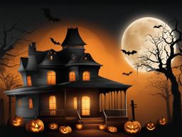 halloween clipart transparent background in a haunted house - setting a spooky tone. 