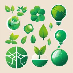 Green Technology clipart - Green and eco-friendly technology, ,vector color clipart,minimal