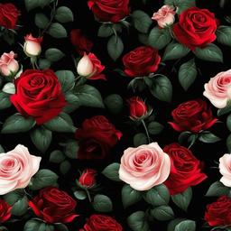 Flower Background Wallpaper - black and red roses background  