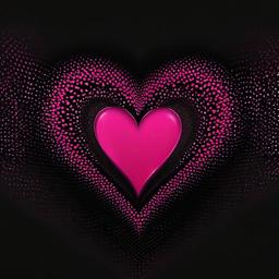 Heart Background Wallpaper - black pink heart background  