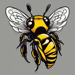 cartoon bumble bee tattoo  vector tattoo design