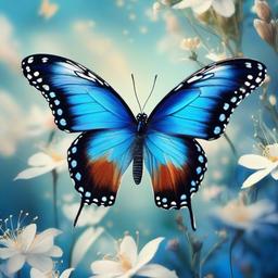Butterfly Background Wallpaper - blue butterfly wallpaper phone  