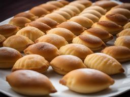 ma'amoul, middle eastern date-filled pastries, indulged during a festive eid celebration. 