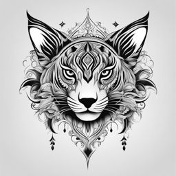 easy tattoo black and white design 