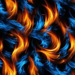 Fire Wallpaper - Roaring fire with blue tips  background wallpaper