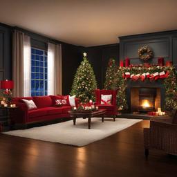 Christmas Background Wallpaper - christmas living room zoom background  