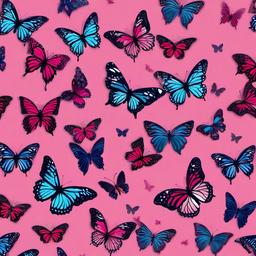 Butterfly Background Wallpaper - butterflies pink background  