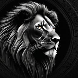 Lion Background Wallpaper - black background with lion  