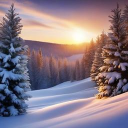 Winter background wallpaper - christmas tree in the snow wallpaper  