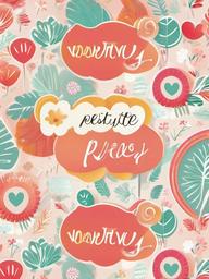 Cute Wallpaper With Words - Positive words in playful fonts  ,mobile iphone background wallpaper