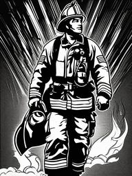 Fire Fighter  clipart