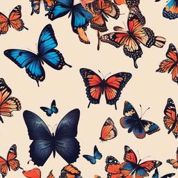 Butterfly Background Wallpaper - butterflies aesthetic background  