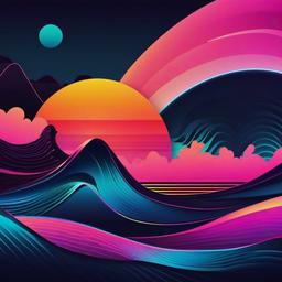 Wave Background Wallpaper - wallpaper retro wave  