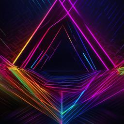 Geometric Background - neon geometric background  