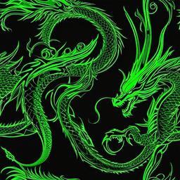 Neon Background Wallpaper - neon green dragon wallpaper  