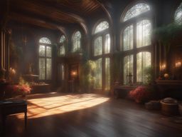 sakimichan,masterful artist,transforming a blank canvas into a breathtaking masterpiece,a sunlit art studio detailed matte painting, deep color, fantastical, intricate detail, splash screen, complementary colors, fantasy concept art, 8k resolution trending on artstation unreal engine 5