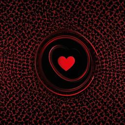 Red Background Wallpaper - red heart in black background  